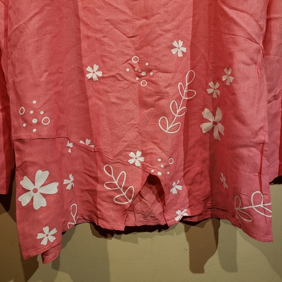 Misslook Womens  2XL Pink Long Sleeve Blouse - Picture 4 of 8